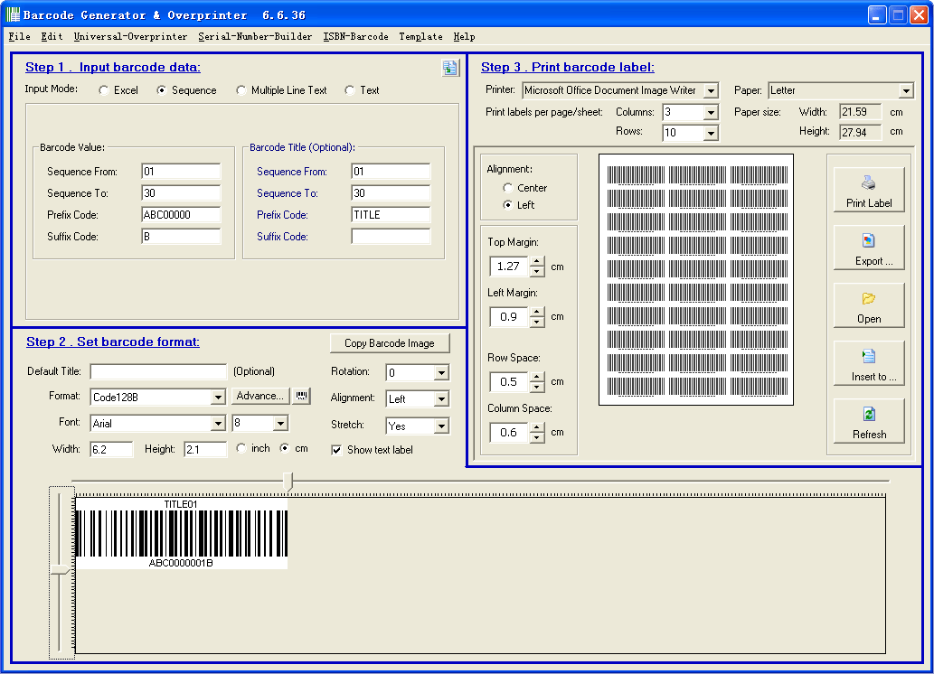 free barcode generator for excel